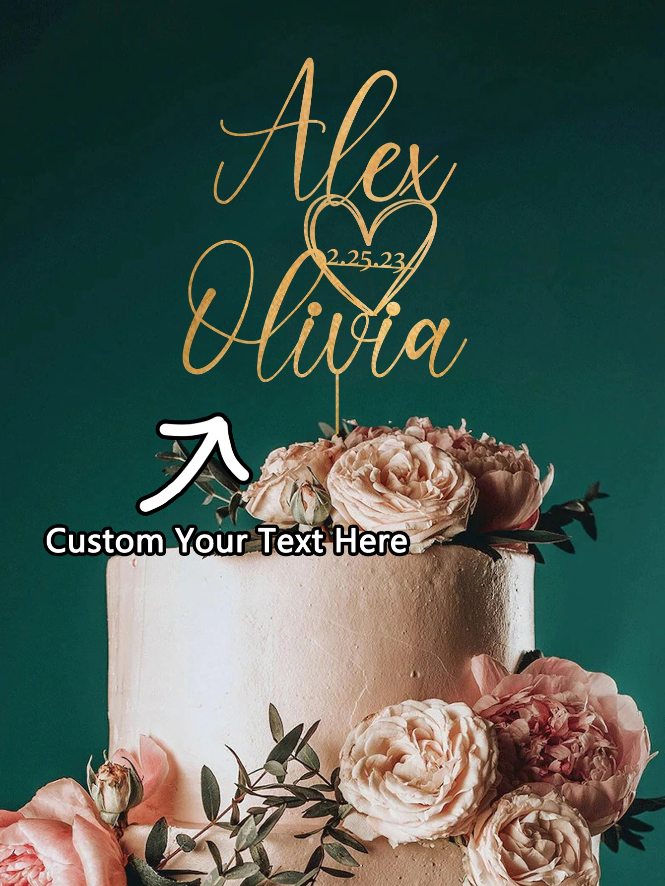 Industrial Laser Power - Custom Cake Topper - 1PC Personalized