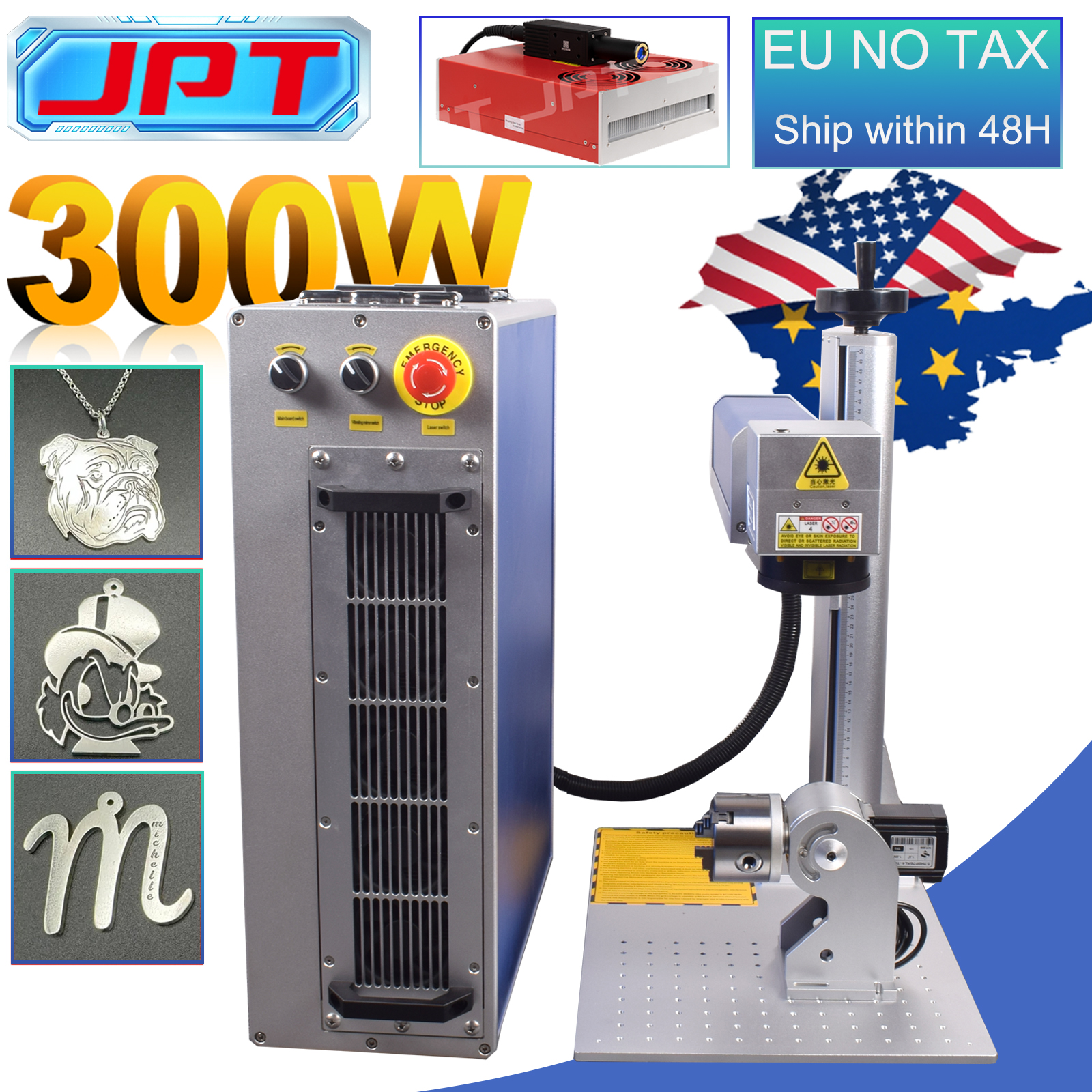 Industrial Laser Marking Machine - 300W Fiber Laser Marking Machine 60W