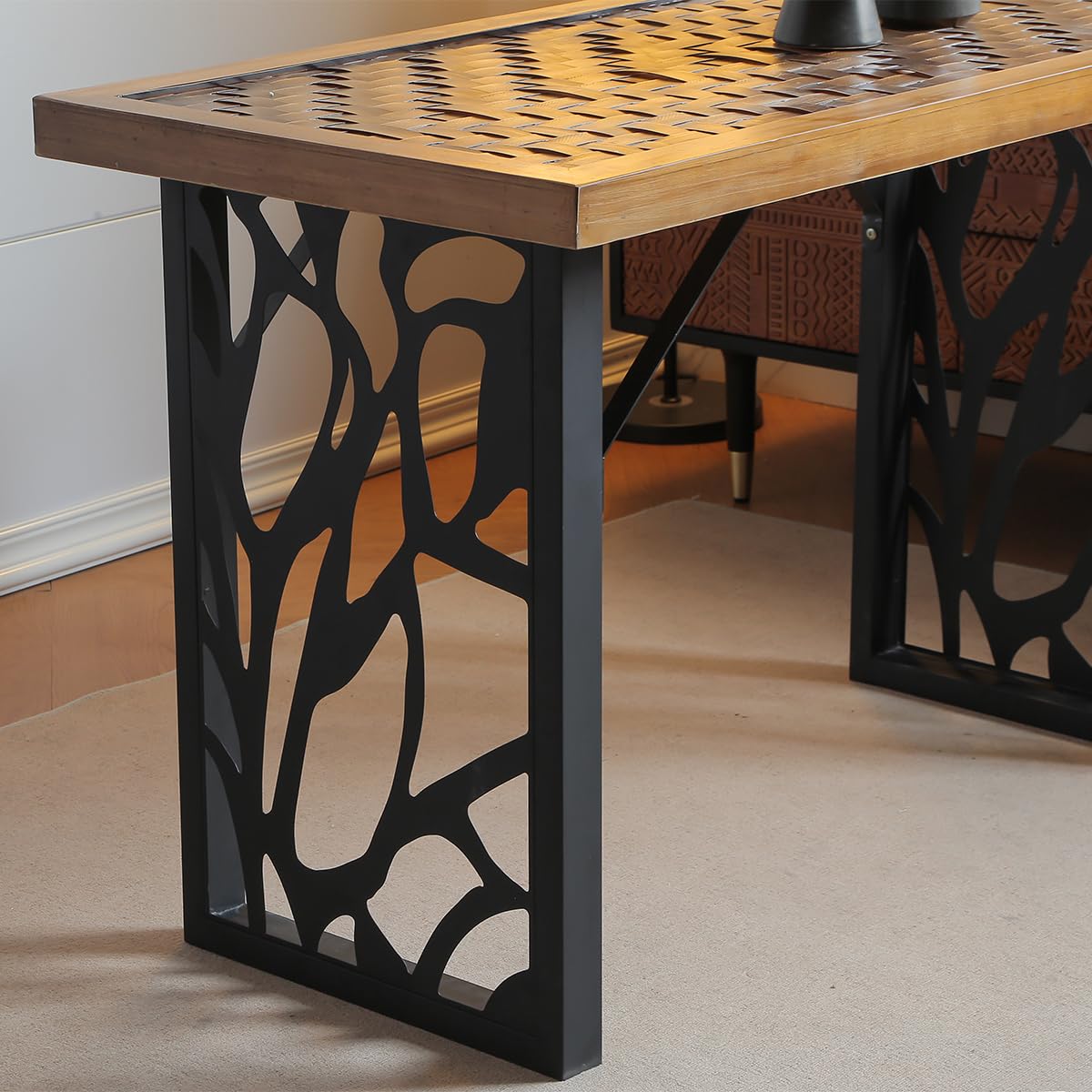 Industrial Laser Table - Industrial Modern Metal Table Legs 28