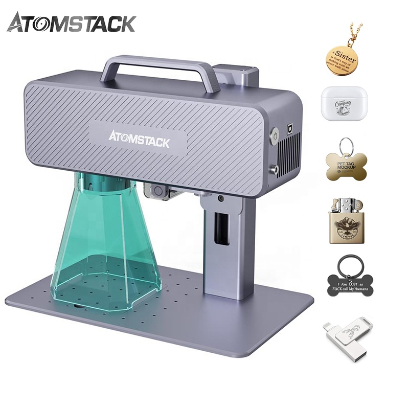 Industrial Laser Marking Machine - ATOMSTACK M4 Desktop Mini Handheld Industrial