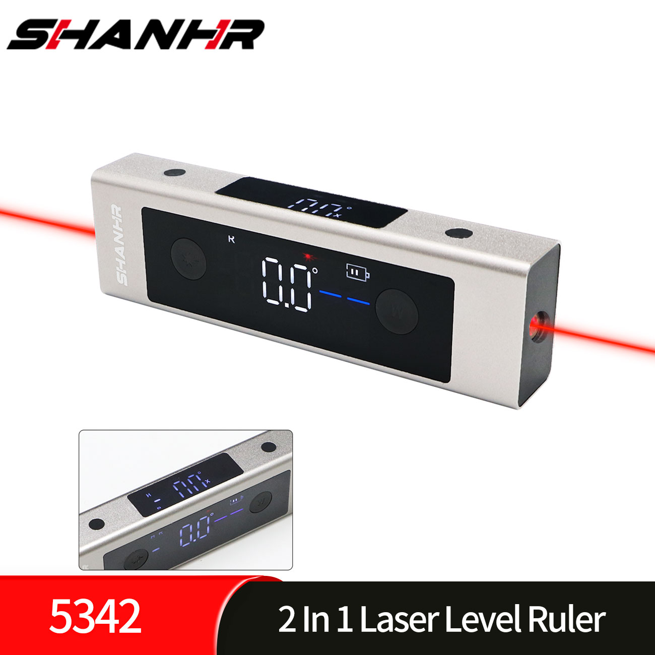 SHANHR 2 In 1 Laser Level Rule - Industrial Laser Alignment avaliação e preço