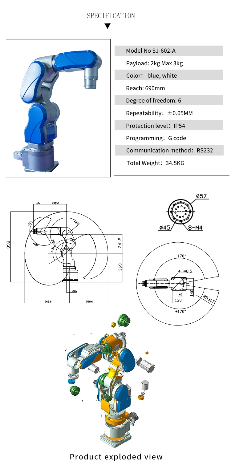 Industrial Six-axis Welding Ro - Industrial Laser Welding Iron avaliação e preço