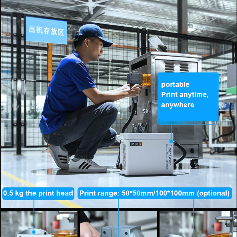 Factory Supply Handheld Automa - Industrial Handheld Laser Printer avaliação e preço