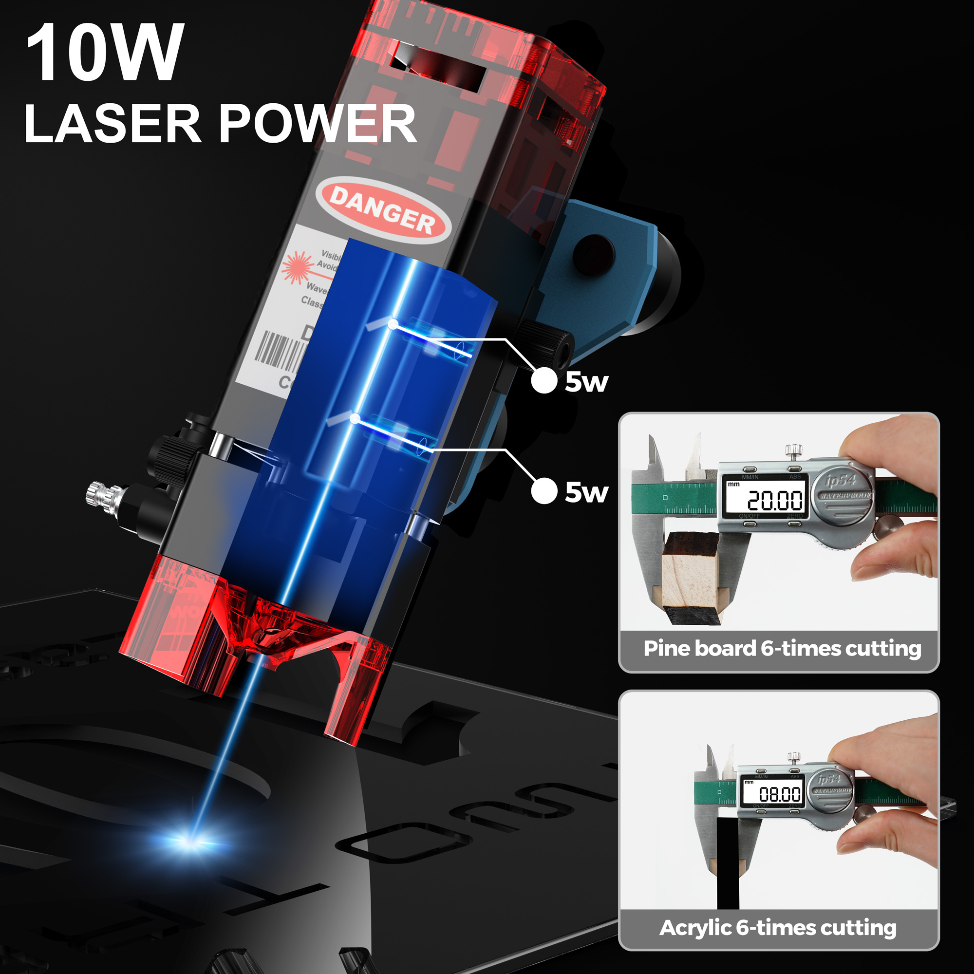 Twotrees TTS-10Pro Laser Engra - Industrial Laser Printing Machine avaliação e preço