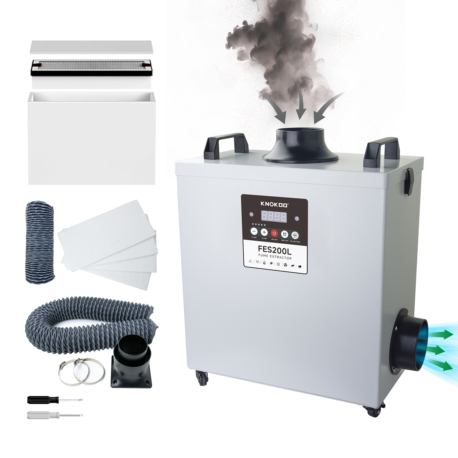 Laser Fume Extractor with Exha - Industrial Laser Fume Extractor avaliação e preço