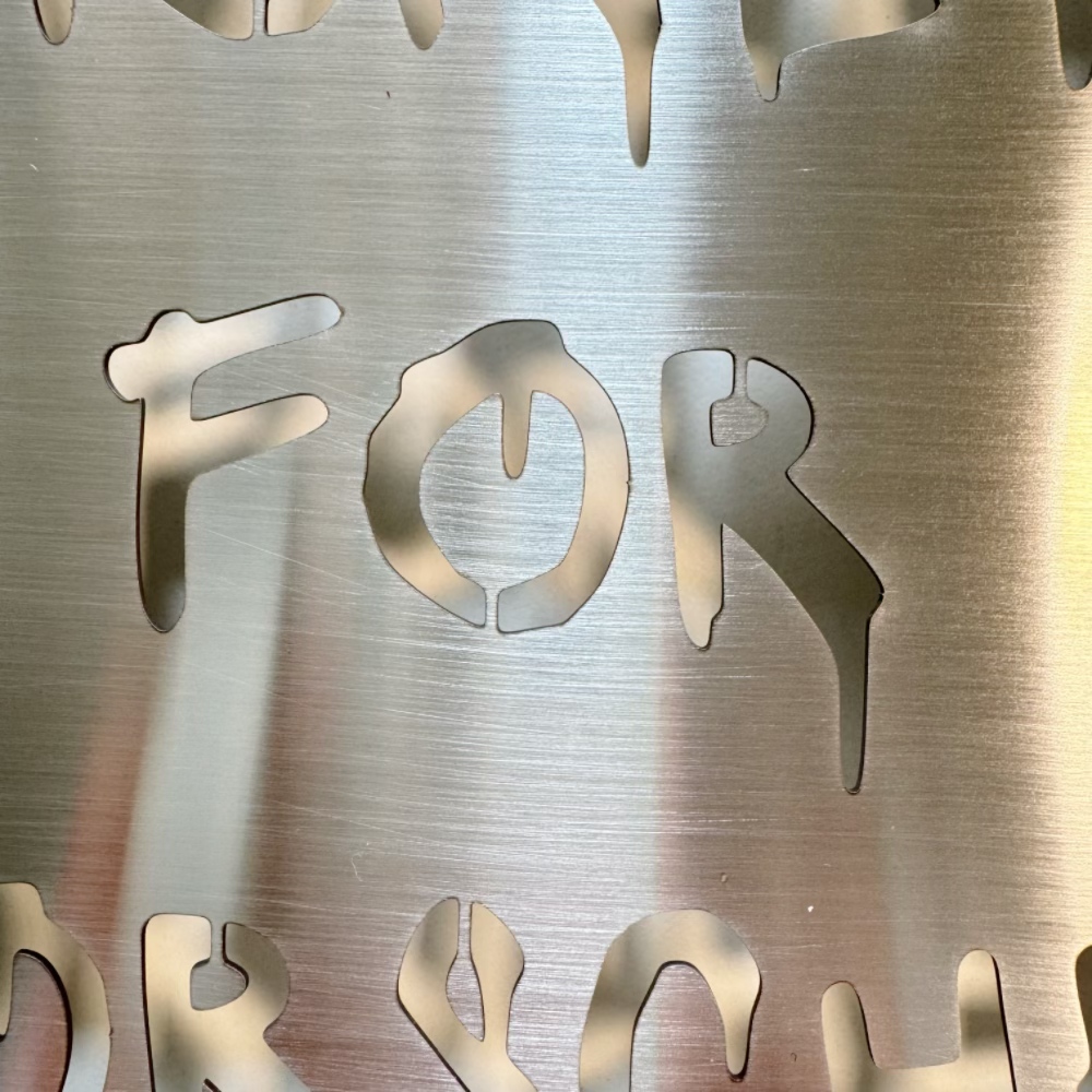 Modern Stainless Steel Signboa - Industrial Laser Power avaliação e preço
