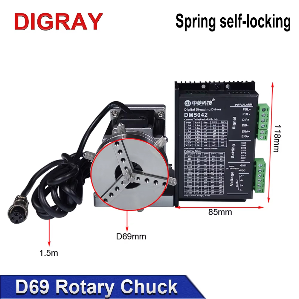 DIGRAY D69 CNC Router Laser Ma - Rotary Axis Laser Engraver avaliação e preço