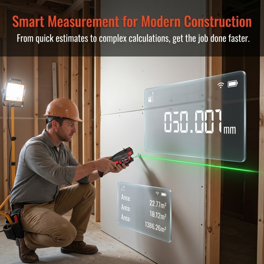 3-in-1 Laser Tape Measure Retr - Industrial Laser Distance Sensor avaliação e preço