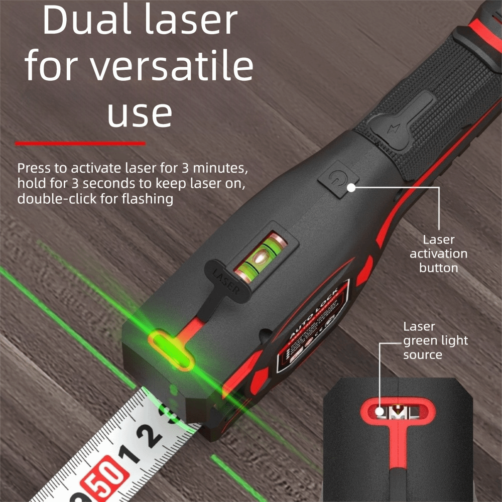 3-in-1 Laser Tape Measure Retr - Industrial Laser Distance Sensor avaliação e preço