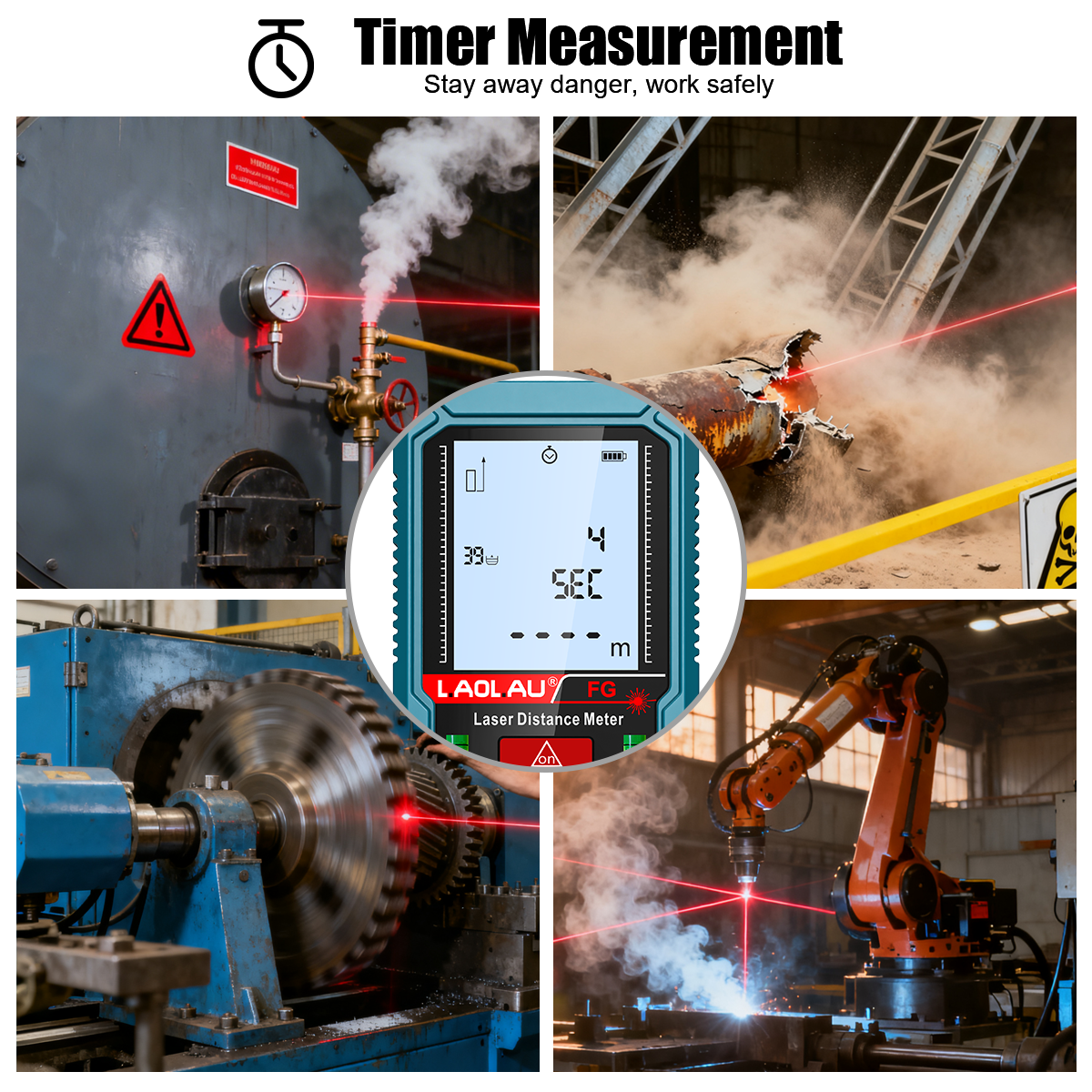 Laser Meter Digital Tape Timer - Industrial Laser Training avaliação e preço