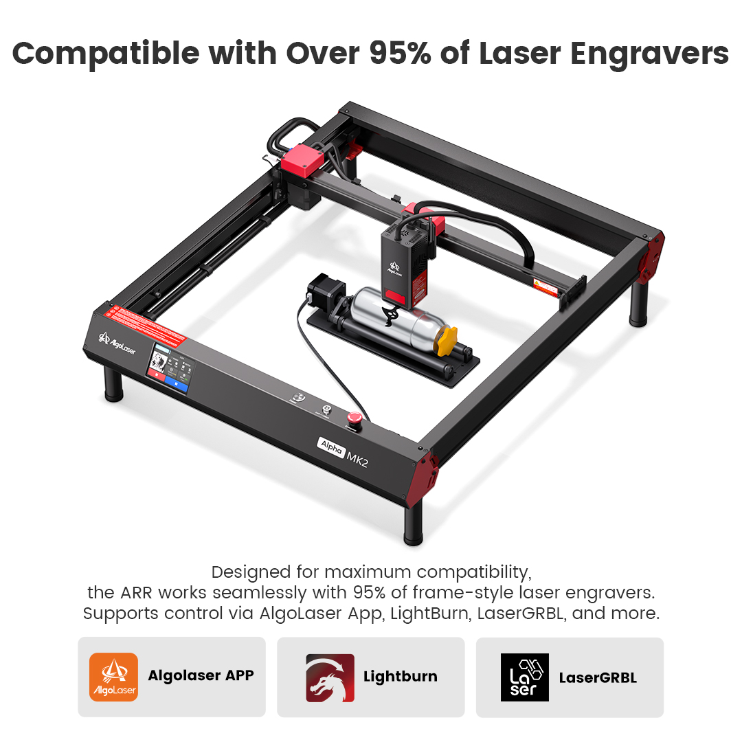 AlgoLaser Rotary Roller 360° R - Rotary Axis Laser Engraver avaliação e preço