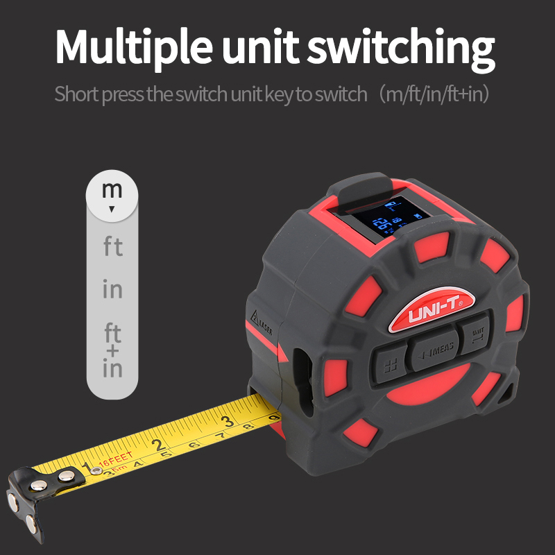 UNI-T 50M 60M Laser Tape Measu - Industrial Laser Distance Sensor avaliação e preço