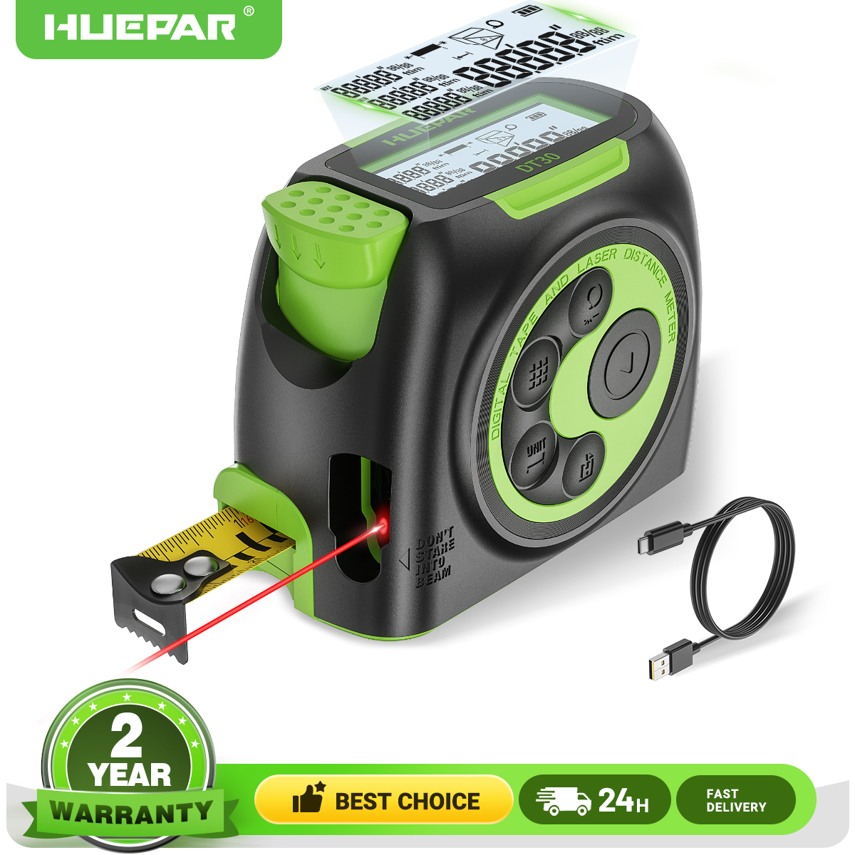 Huepar Digital 60M 197ft Laser - Industrial Laser Training avaliação e preço
