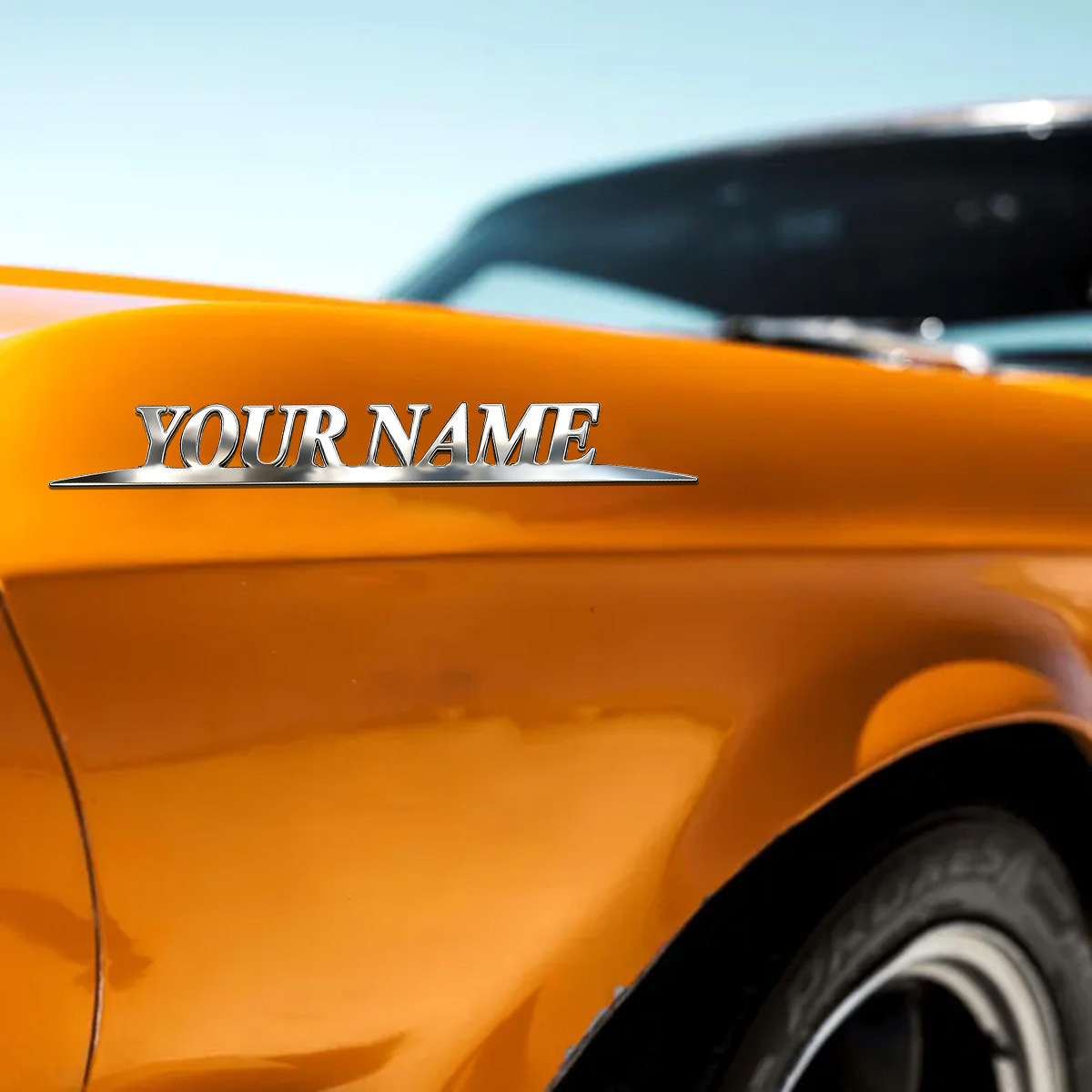 Metal Trendy YOUR NAME Sticker - Industrial Laser Power avaliação e preço