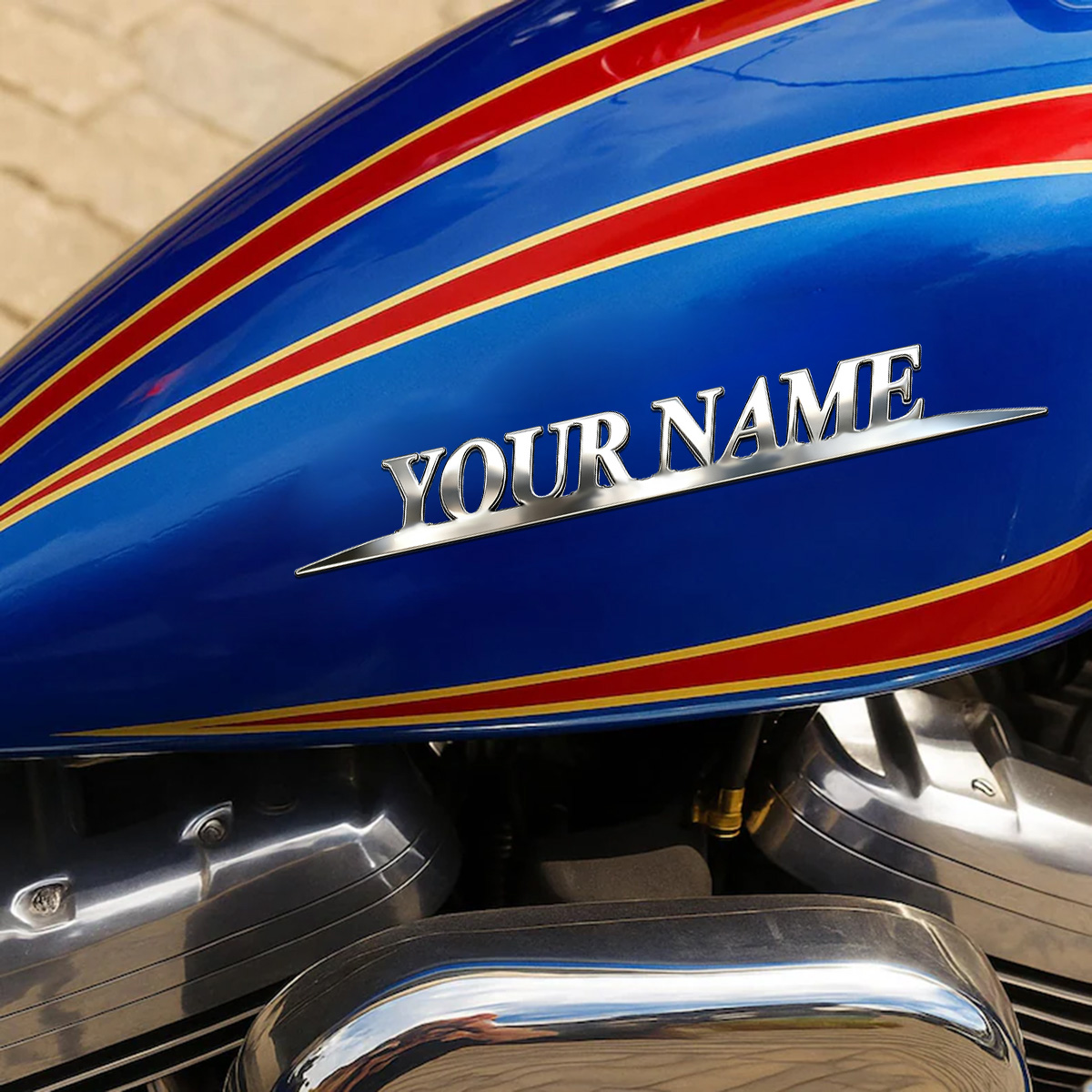 Metal Trendy YOUR NAME Sticker - Industrial Laser Power avaliação e preço
