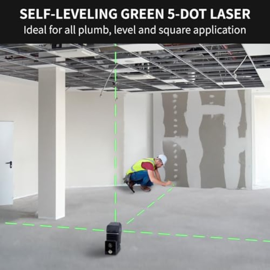 5-Point Laser Level Green Beam - Industrial Laser Measurement avaliação e preço