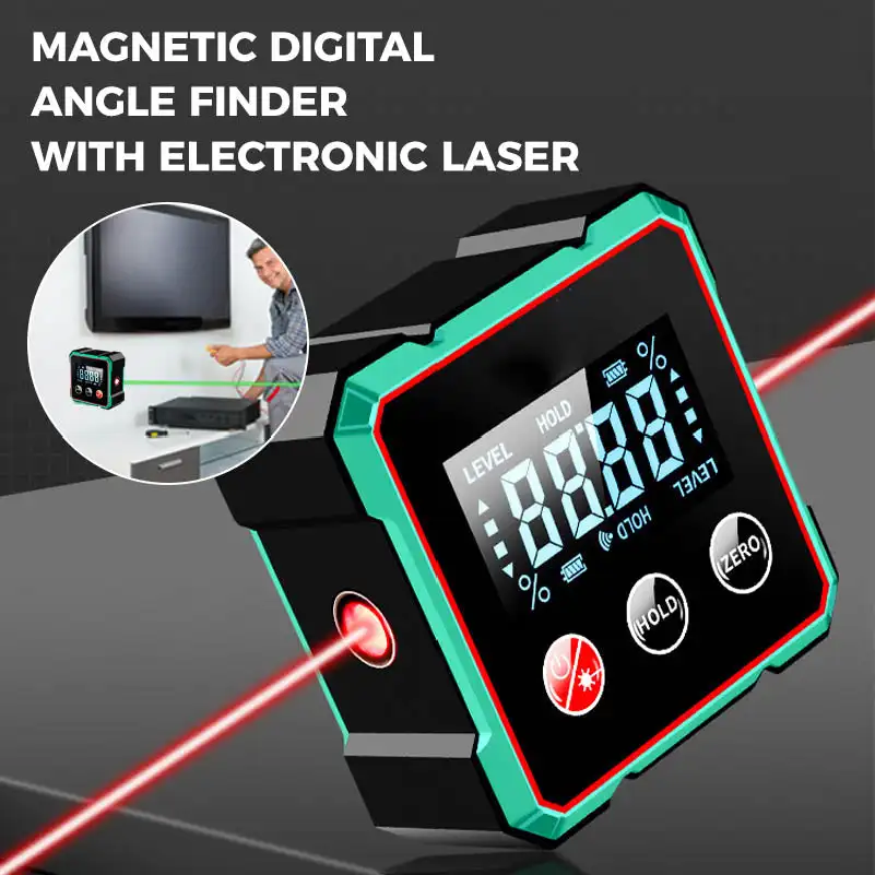 Magnetic Digital Angle Finder  - Industrial Laser Alignment avaliação e preço