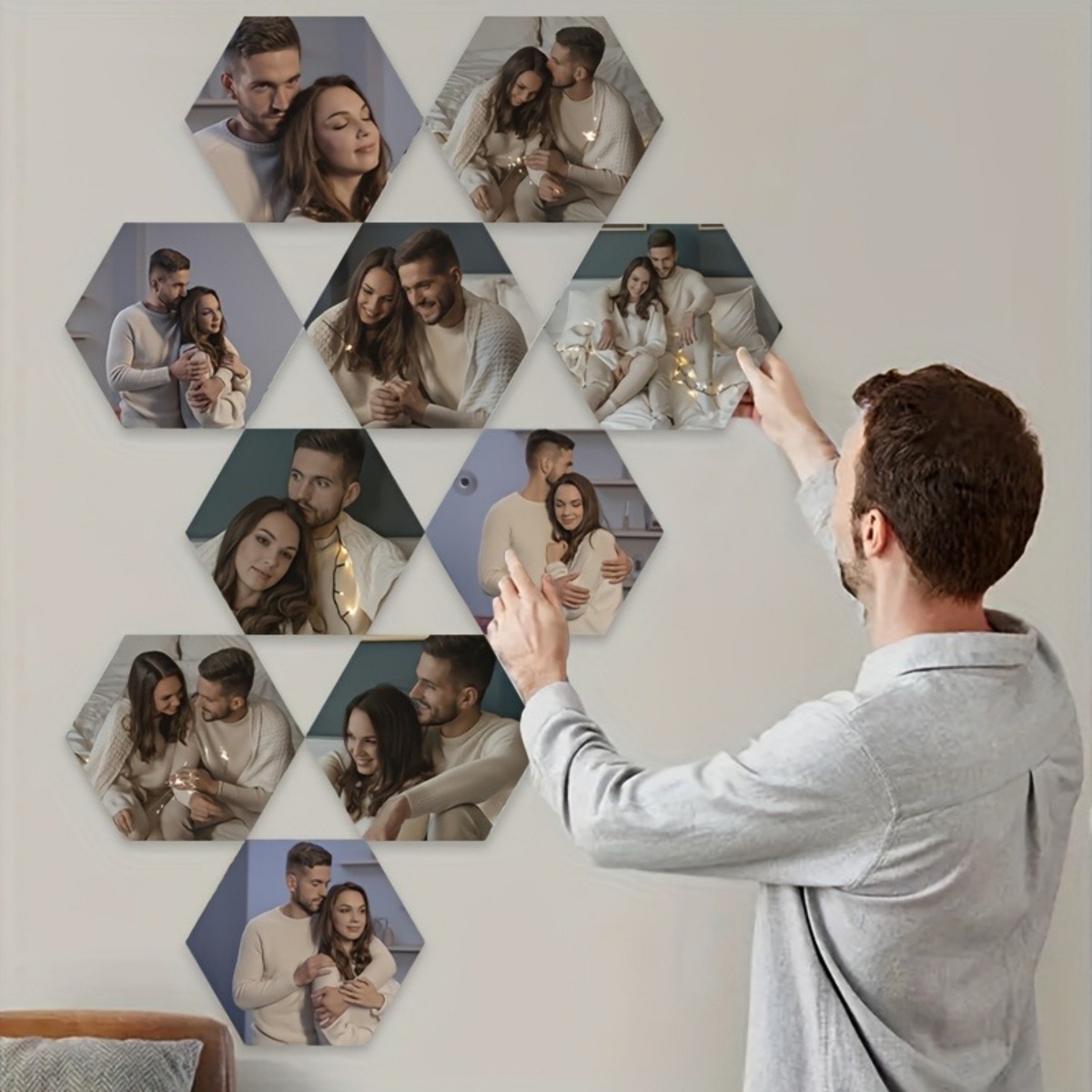Custom Wall Decor — Modern Hex - Industrial Laser Power avaliação e preço