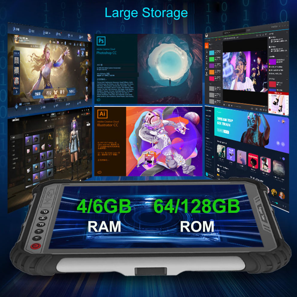 Rugged Tablet RJ45 4GB+64GB 4G - Industrial Laser Light avaliação e preço