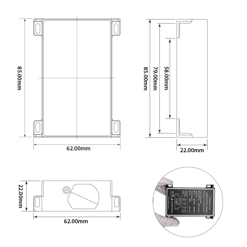 New Arrival LDJ-P4 Aluminum Al - Industrial Laser Distance Sensor avaliação e preço