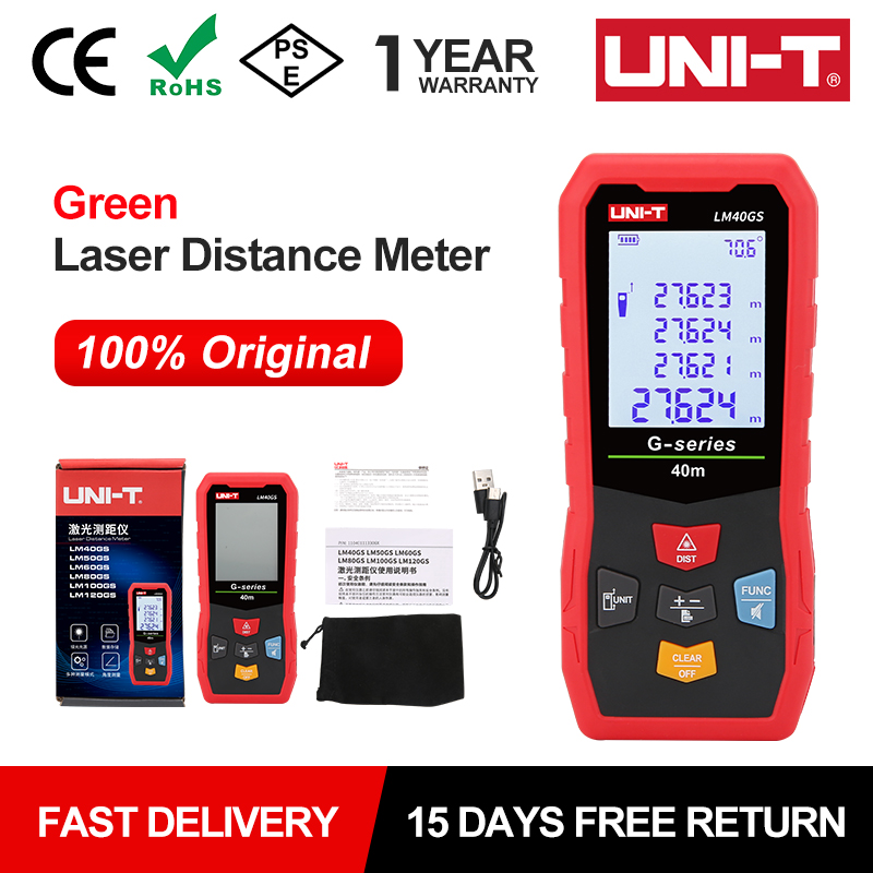 UNI-T 40m Green Laser Distance - Industrial Laser Training avaliação e preço