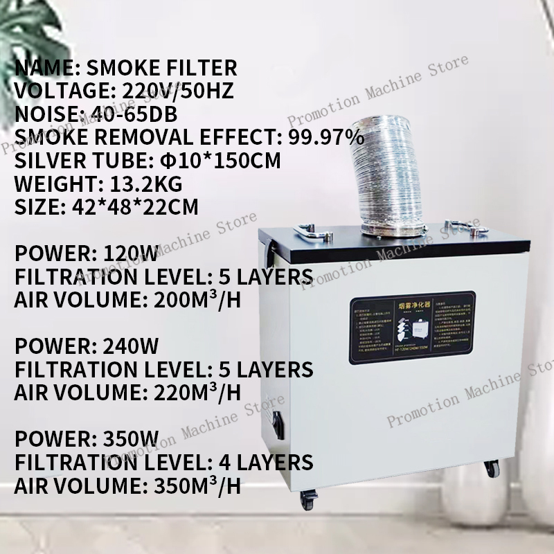 240W Pure Air Fume Extractor I - Industrial Laser Fume Extractor avaliação e preço