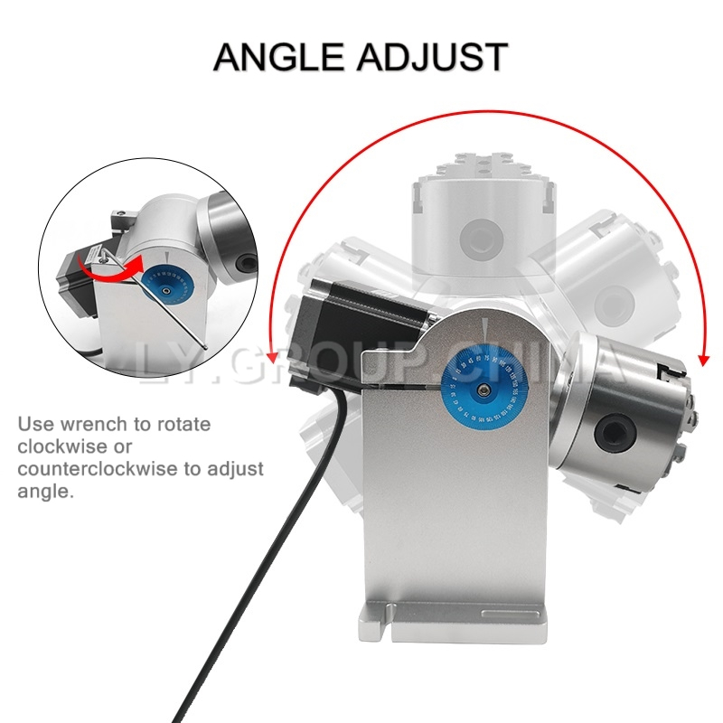 80mm Chuck D80 3 Claws Rotary  - Rotary Axis Laser Engraver avaliação e preço