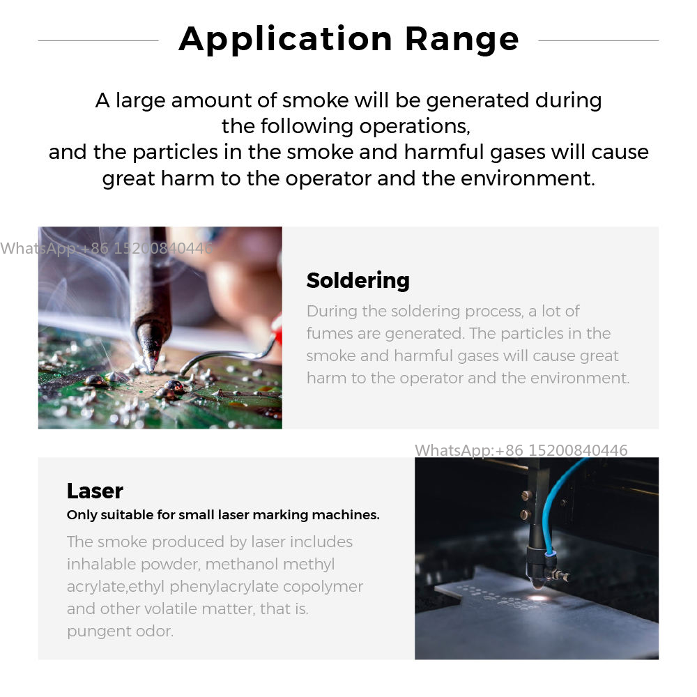 Industrial-Grade Solder Fume E - Industrial Laser Fume Extractor avaliação e preço