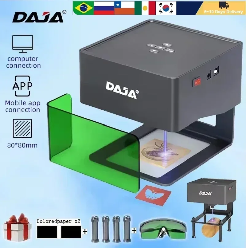 DAJA DJ6 Laser Engraver Diy La - Industrial Laser Printing Machine avaliação e preço