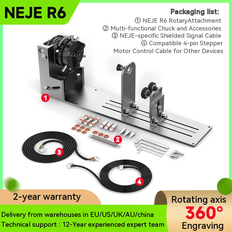 NEJE R6 Laser Engraving Machin - Rotary Axis Laser Engraver avaliação e preço