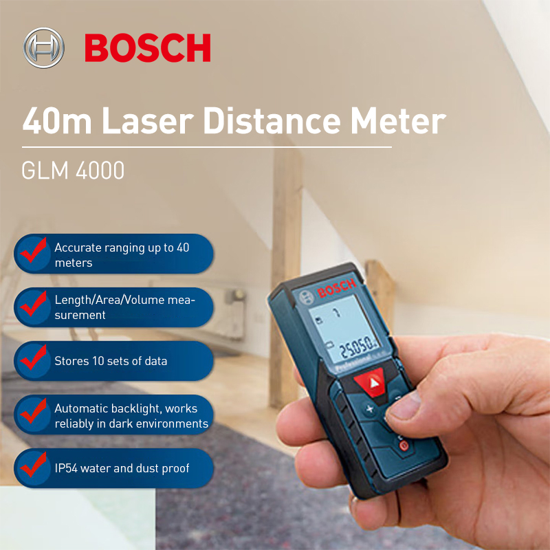 Bosch GLM 4000 Laser RangeFine - Industrial Laser Distance Sensor avaliação e preço