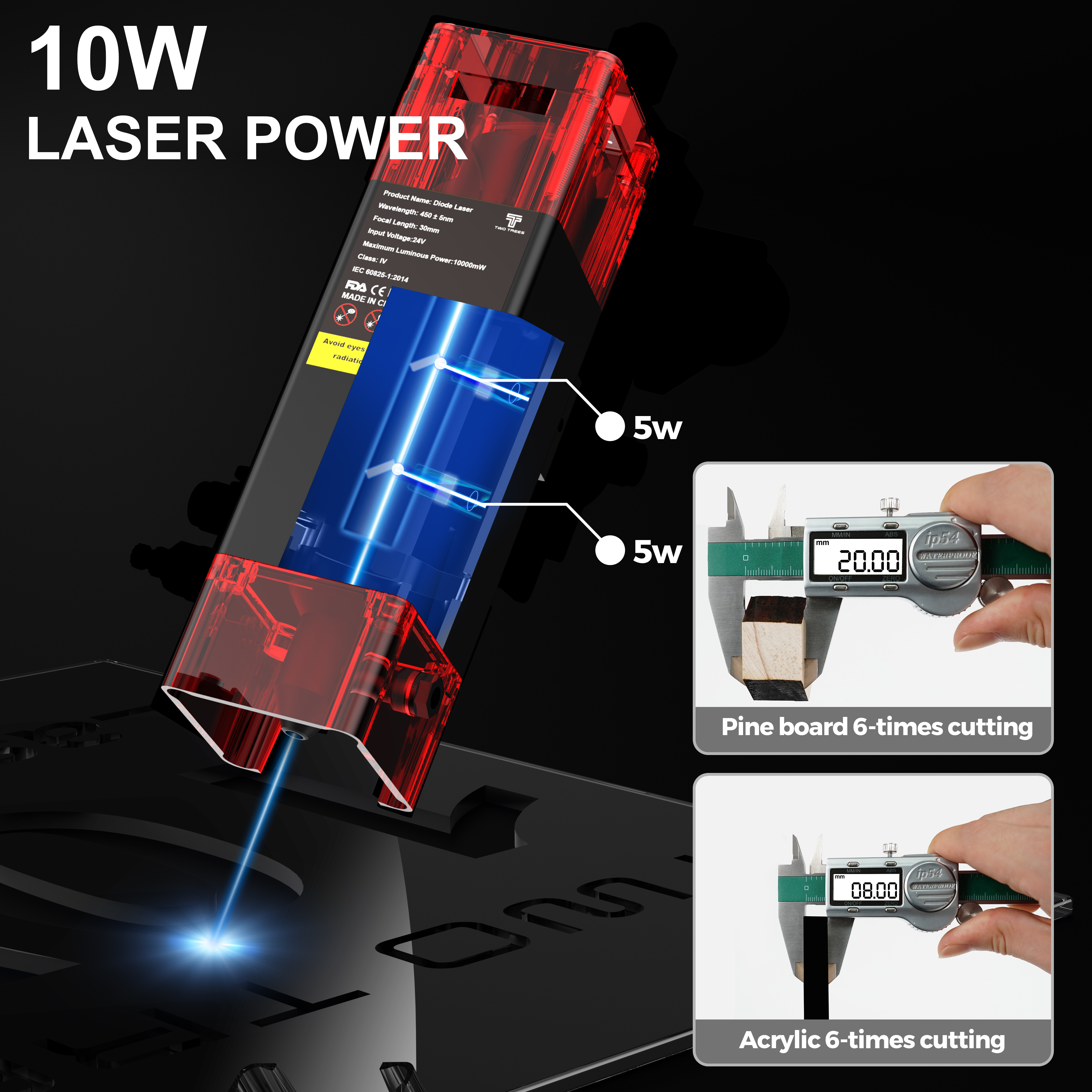 TWOTREES TTS-10 Pro Laser Engr - Industrial Laser Printing Machine avaliação e preço