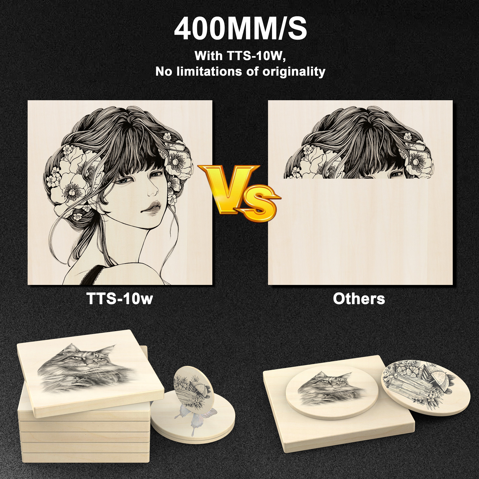 TWOTREES TTS-10 Pro Laser Engr - Industrial Laser Printing Machine avaliação e preço