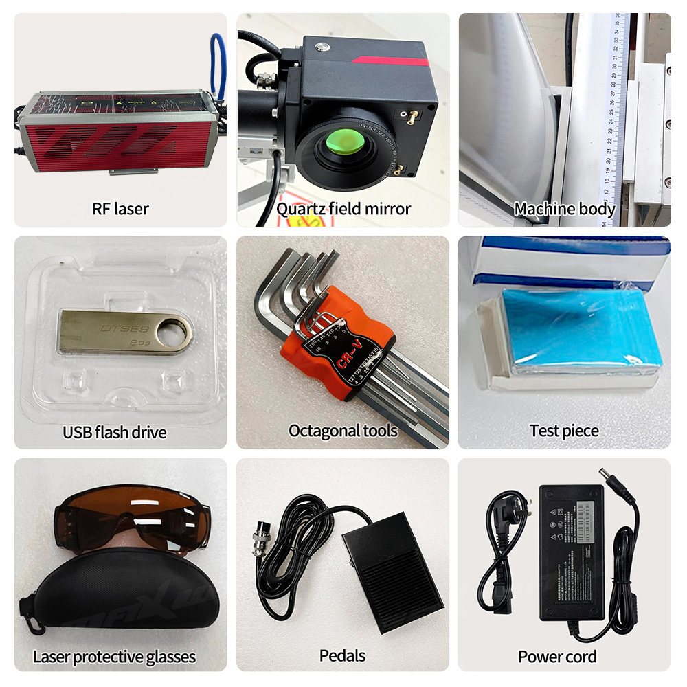 Versatile CO2 Flying Laser Mar - Industrial Laser Printing Machine avaliação e preço