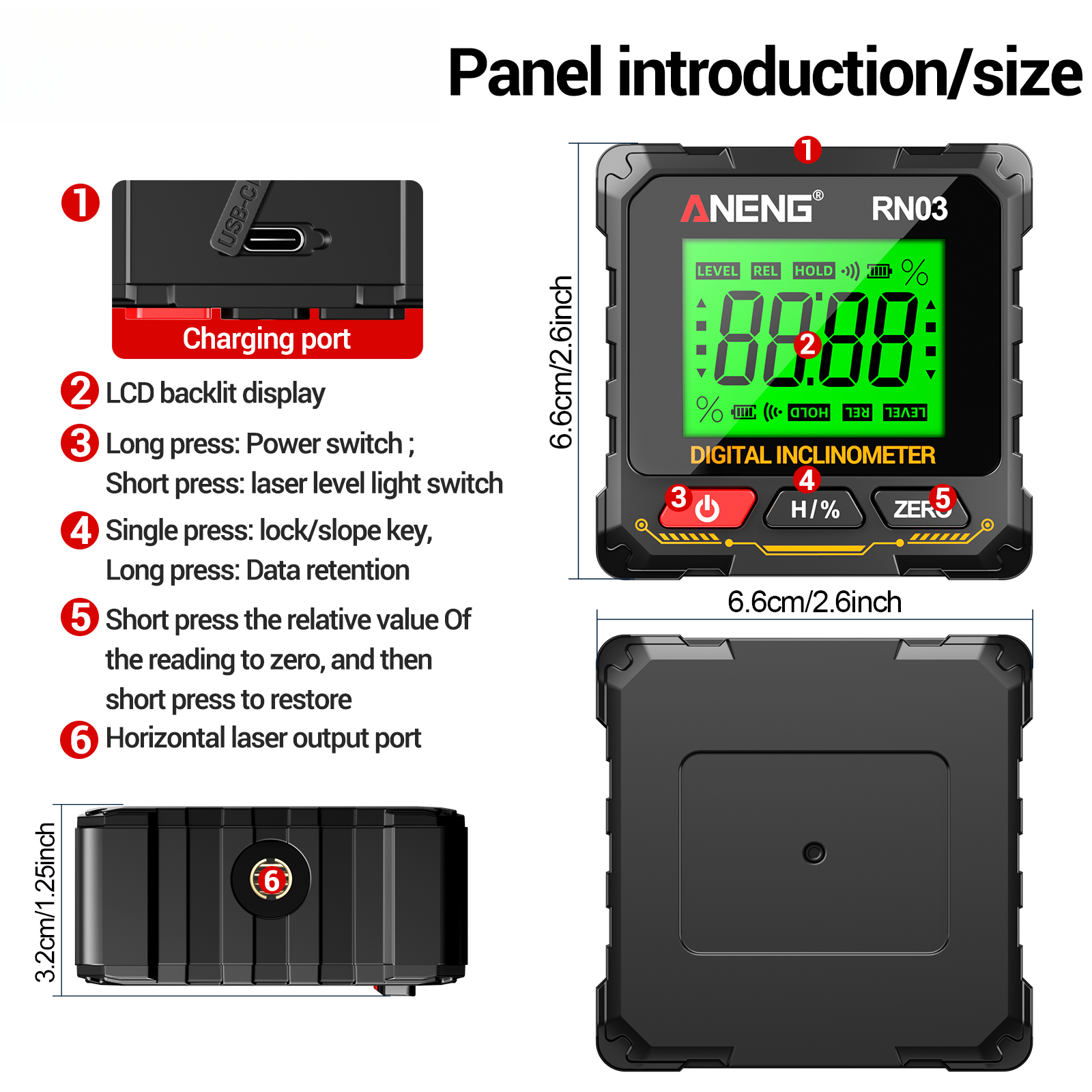 Laser Digital Inclinometer ANE - Industrial Laser Alignment avaliação e preço