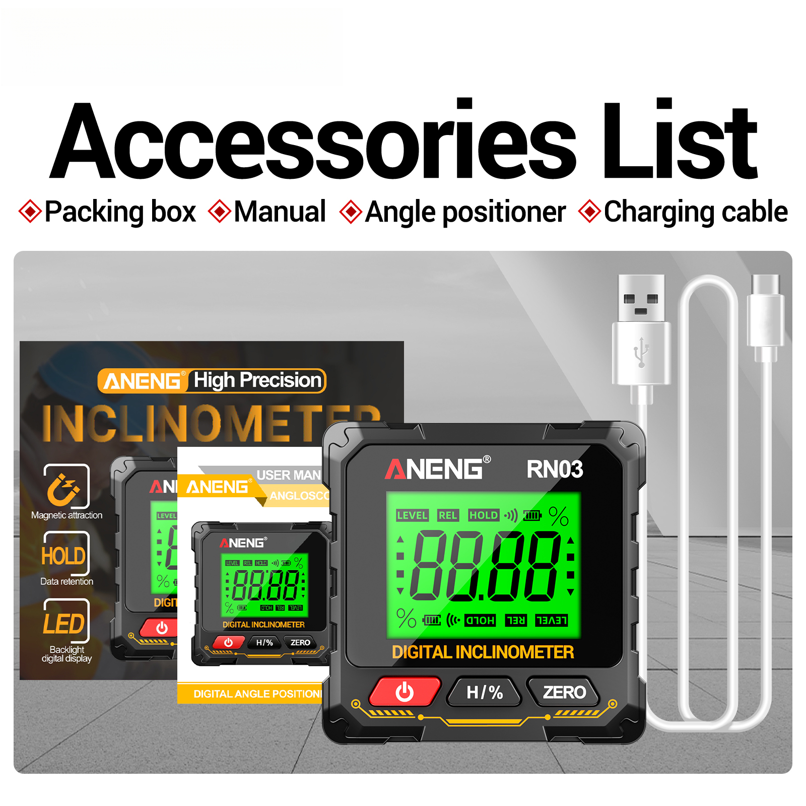 Laser Digital Inclinometer ANE - Industrial Laser Alignment avaliação e preço