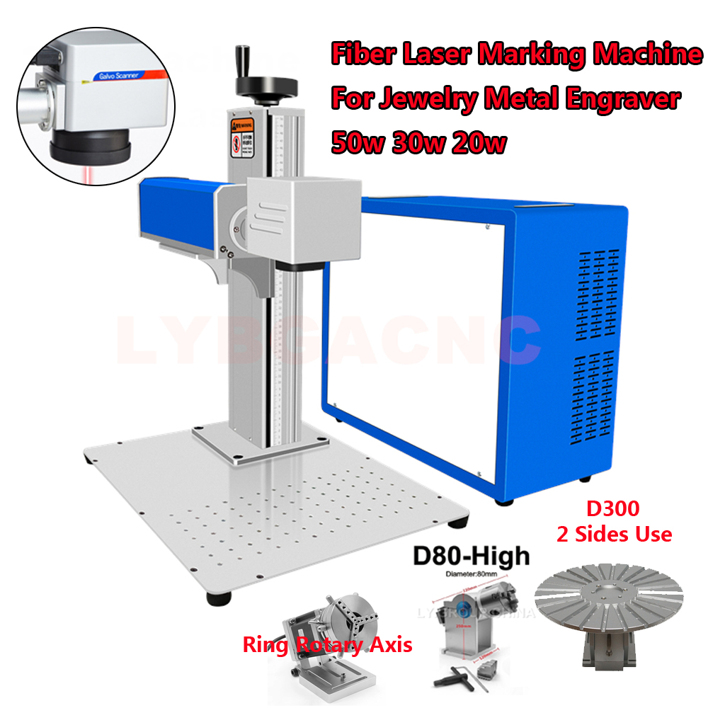 50W Fiber Laser 30W Metal Mark - Rotary Axis Laser Engraver avaliação e preço