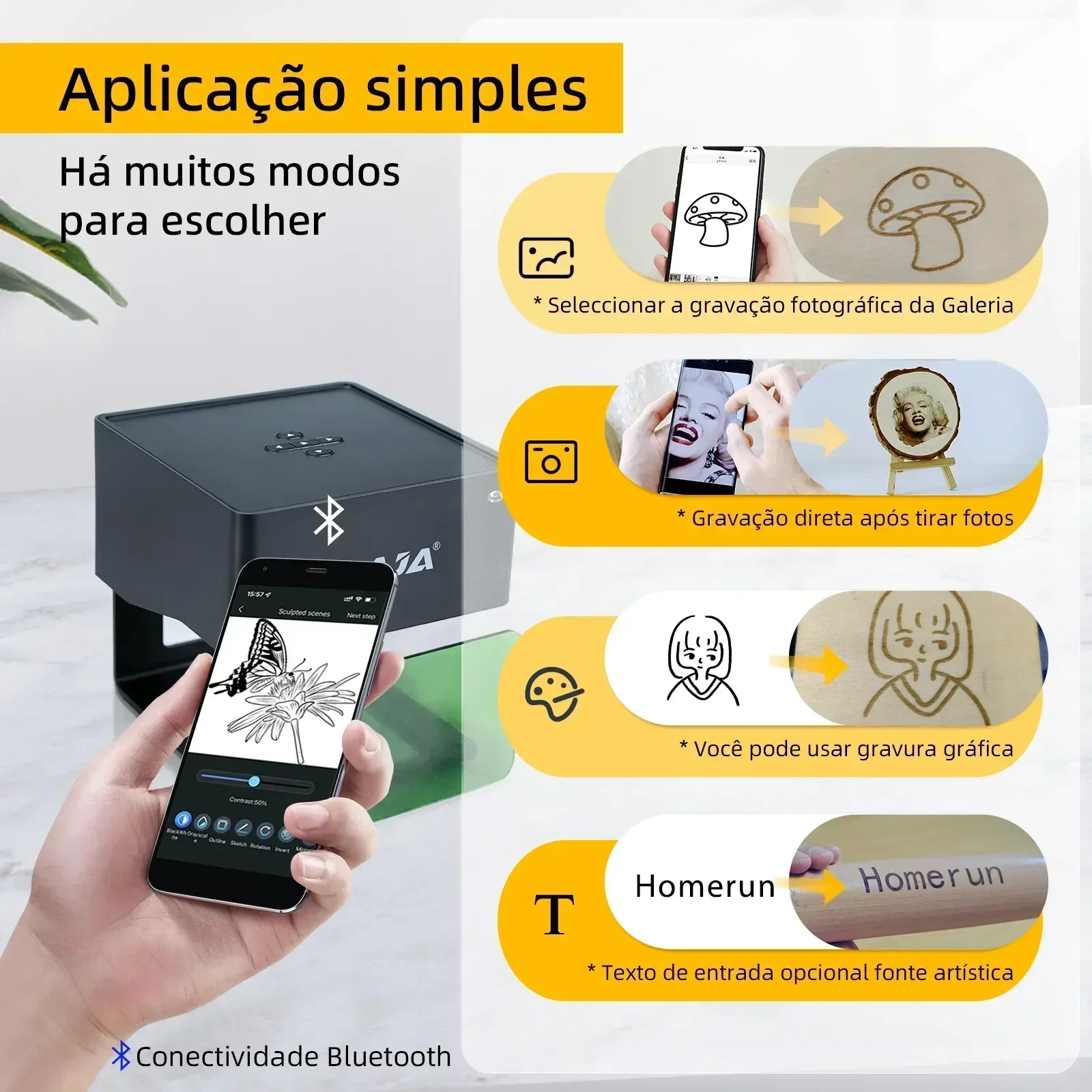 DAJA Laser Engraver CNC DIY DJ - Industrial Laser Printing Machine avaliação e preço