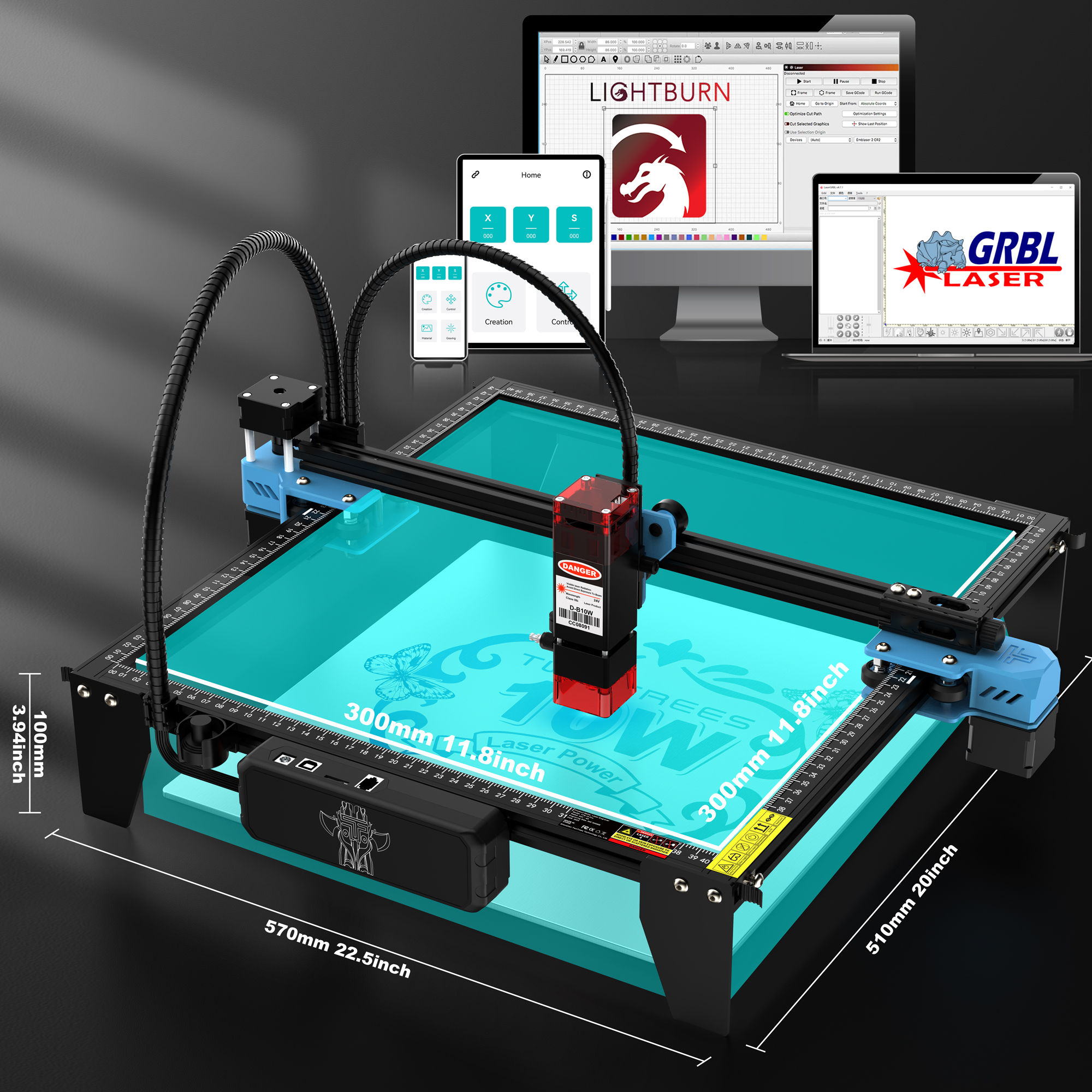 Twotrees TTS-10 Pro 80W Laser  - Industrial Laser Printing Machine avaliação e preço