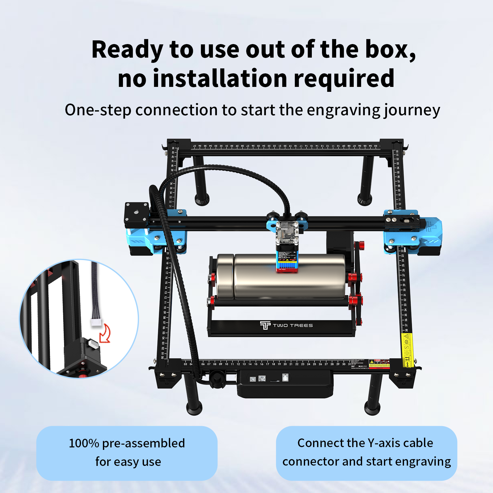 Twotrees Laser Engraving Machi - Rotary Axis Laser Engraver avaliação e preço
