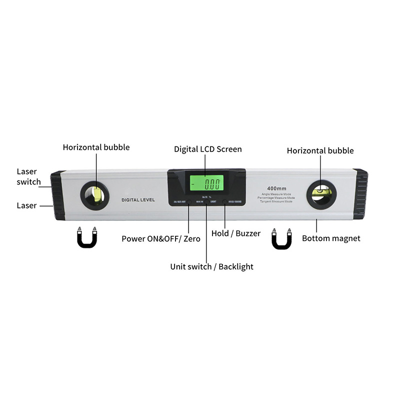400mm Aluminum Alloy Digital P - Industrial Laser Guide avaliação e preço