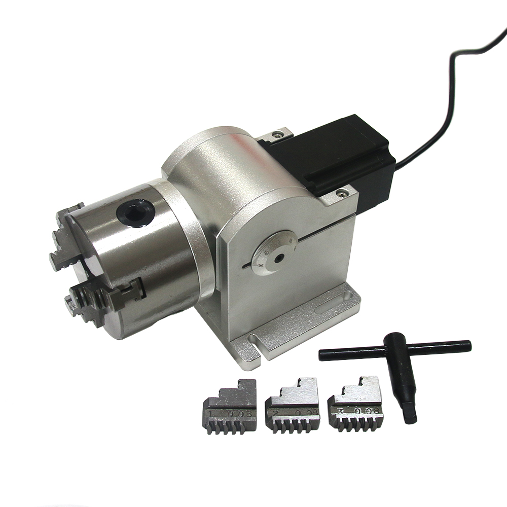 3 Claws Rotary Axis 80mm Chuck - Rotary Axis Laser Engraver avaliação e preço