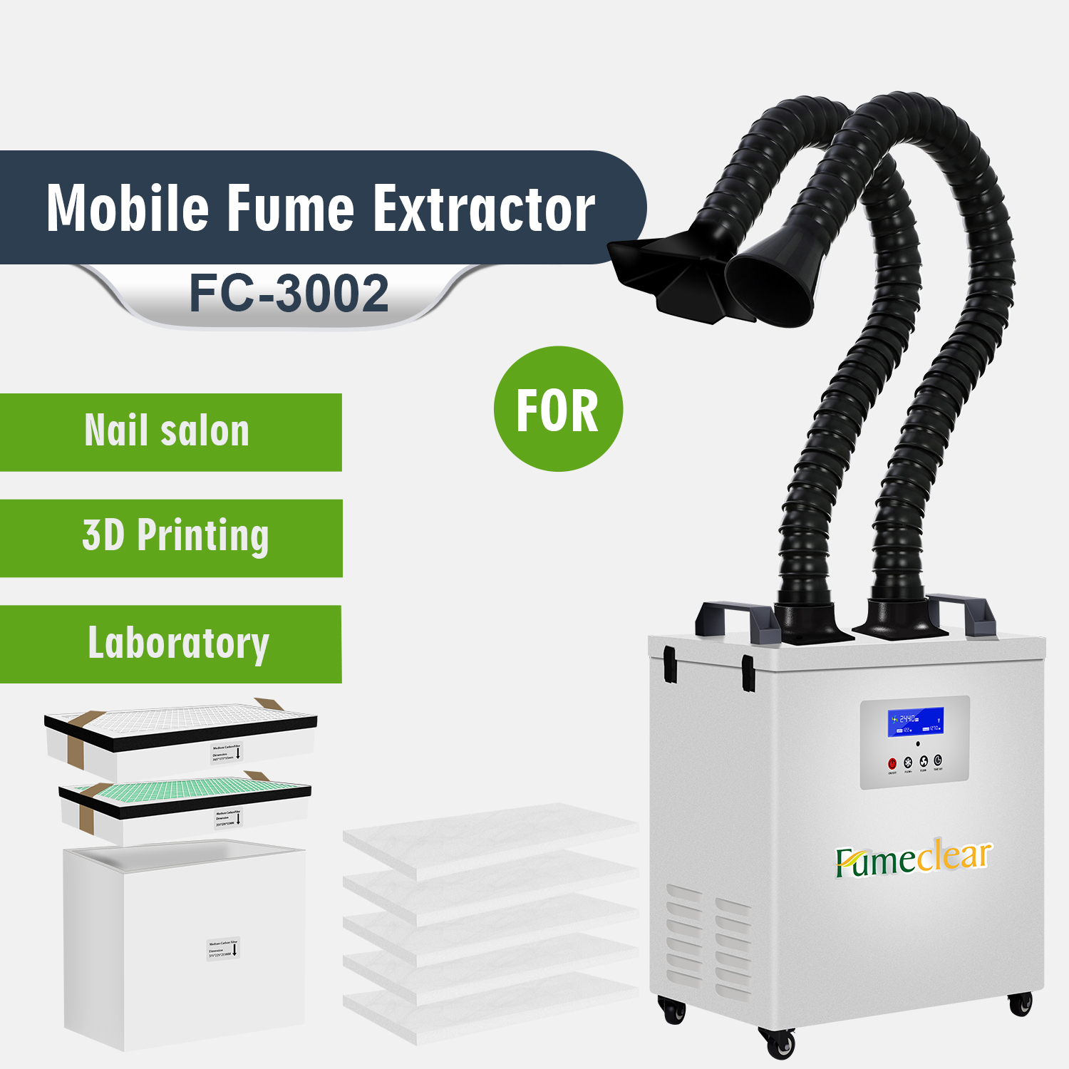 CE Approved Portable Fume Extr - Industrial Laser Fume Extractor avaliação e preço