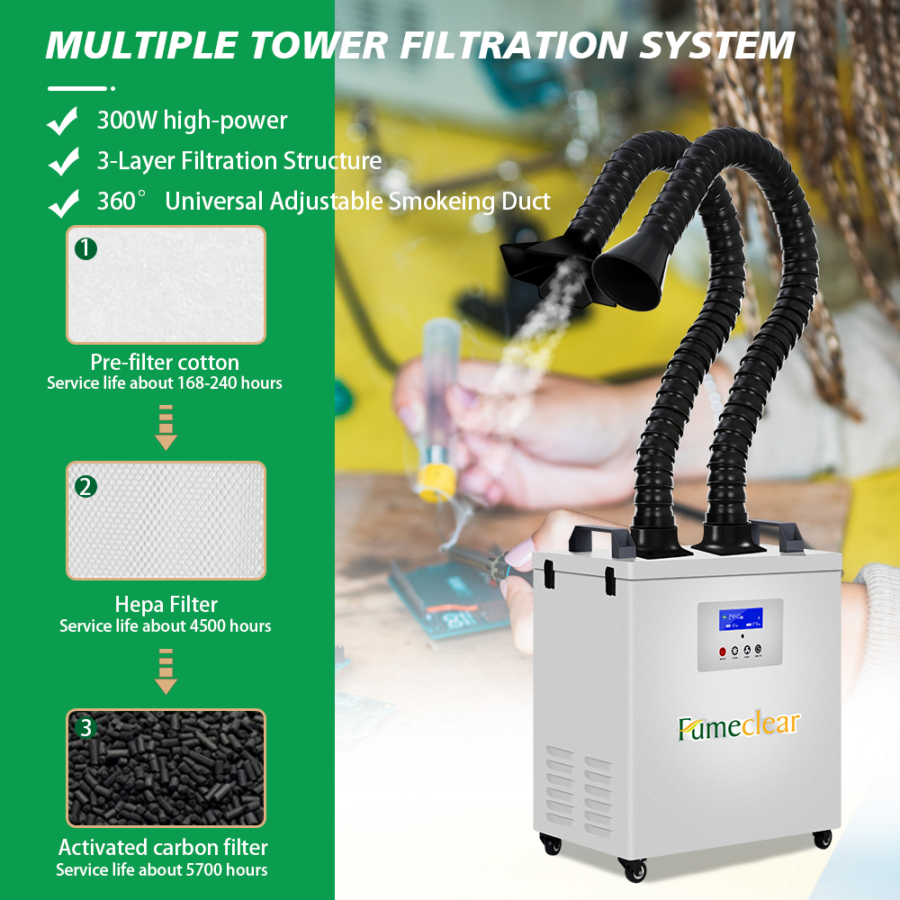 CE Approved Portable Fume Extr - Industrial Laser Fume Extractor avaliação e preço